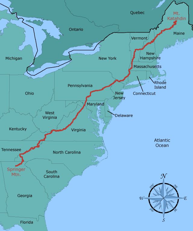 appalachian trail map