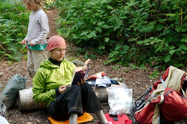 Campsite reading Campsite reading