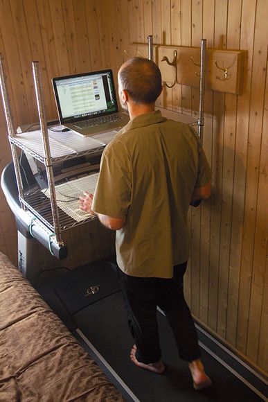 Treadmill Desk - Back View Treadmill Desk - Back View